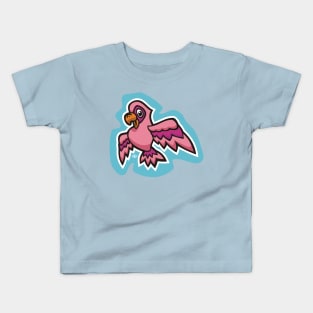 Little Pink Parrot Kids T-Shirt